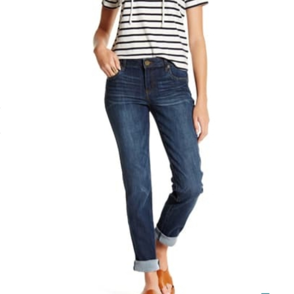 KUT FROM THE KLOTH GREAT COND BOYFRIEND BLUE JEANS